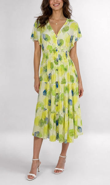 Bold Flower Hi Lo Dress - NEW LAVEN 2 (Copy) (Copy)