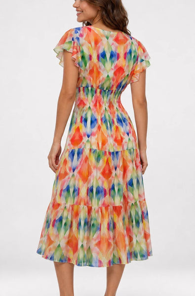 Bold Flower Hi Lo Dress - NEW LAVEN