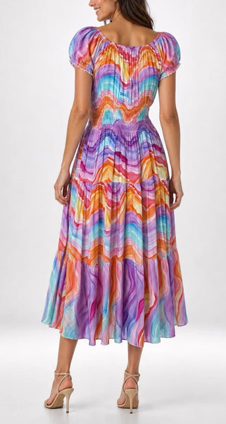 Bold Flower Hi Lo Dress - NEW LAVEN 2 (Copy)