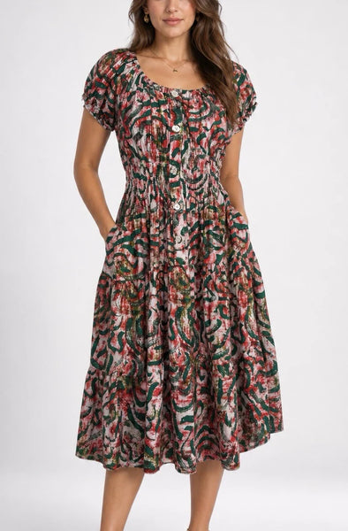 Bold Flower Hi Lo Dress - NEW LAVEN 2 (Copy) (Copy) (Copy)