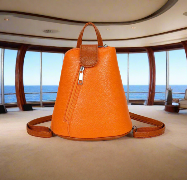 Mini Backpack Handbag - Orange
