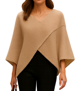 Cross Over Knit - Beige