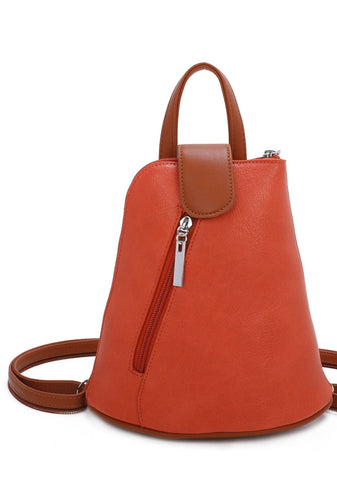 Mini Backpack Handbag - Orange