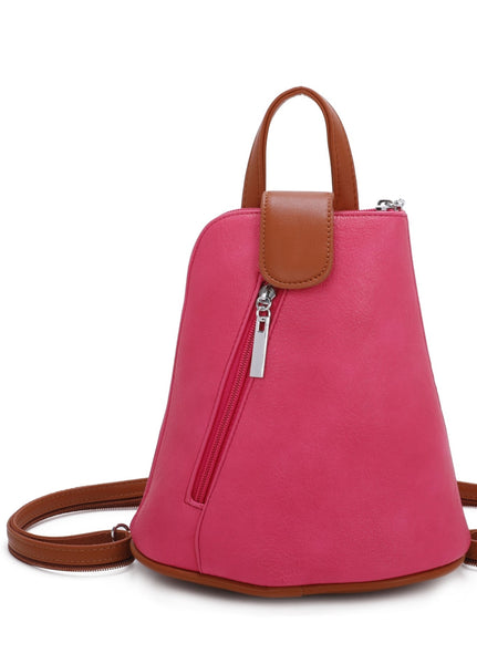 Mini Backpack Handbag - Fucshia