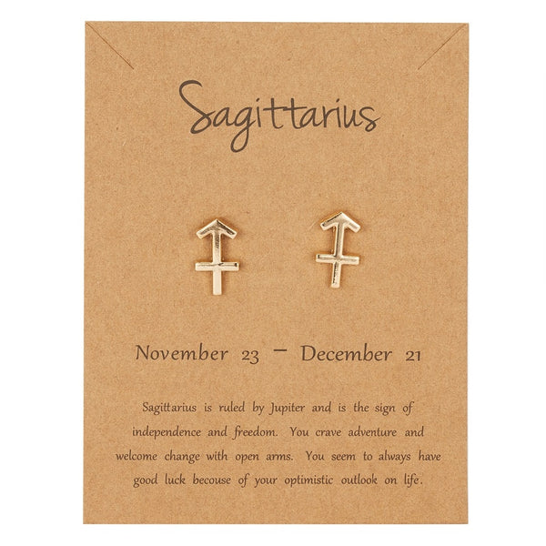 Sagittarius  Earrings Gold or Silver
