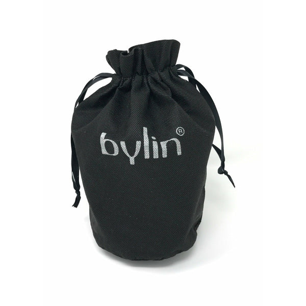 By-Lin Tulip Leather Bag - Black with White Lining