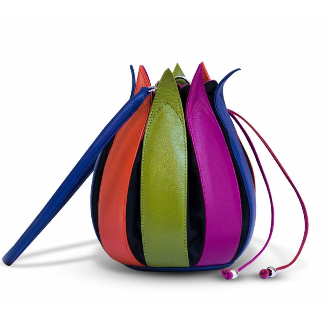 Tulip Leather Bag - Multi Coloured - Medium