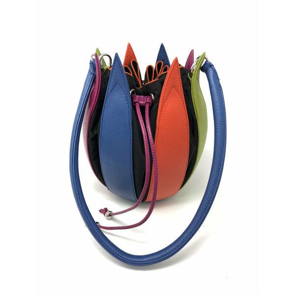 By-Lin Tulip Leather Bag - Multi Coloured