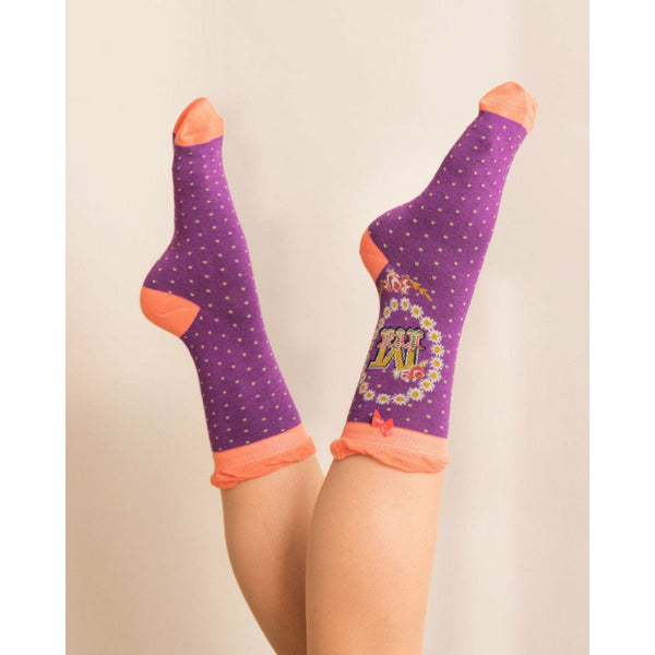 A-Z  Ladies Powder Socks - M