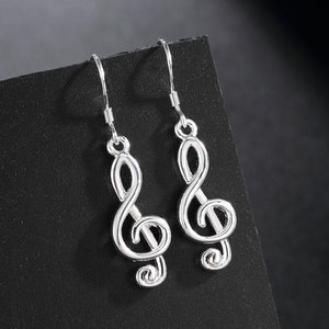 Musical Note Design Earrings