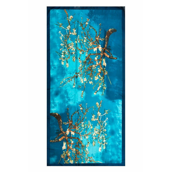 Van Gogh Almond Blossom Print Silk Scarf