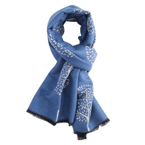 Soft-feel Mulberry Tree Scarf - Duck Egg Blue