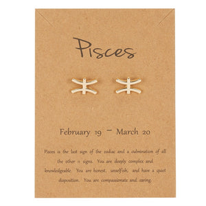 Pisces Earrings Gold or Silver
