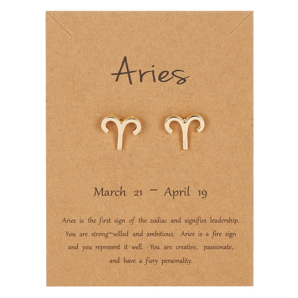 Aries Earrings - Gold and Silver