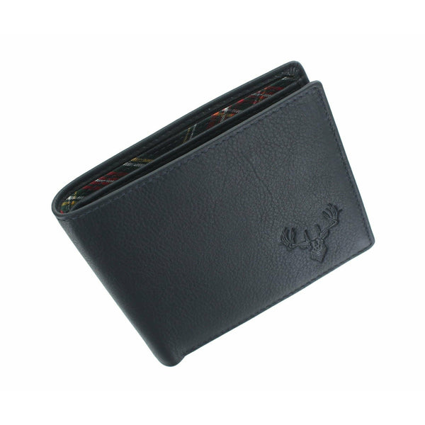 Mala Leather Wallet - Navy Stag