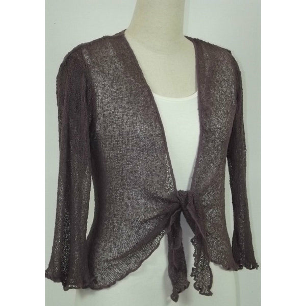 Knitted Shrug Cardigan - Ice Grey