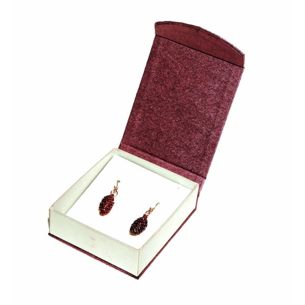 Alder Cone Earrings - Copper
