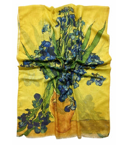 Van Gogh Irises Print Scarf