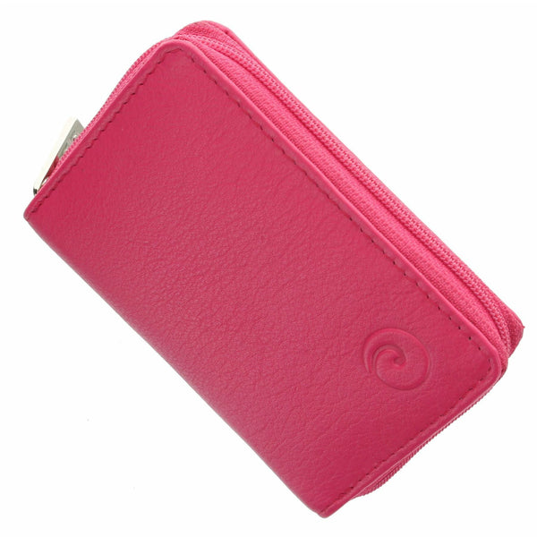 Mala Leather Purse - Pink Card Purse