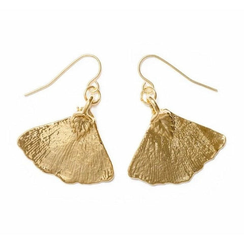 Gingko Earrings - Gold