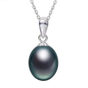 Single Freshwater Pearl - Necklace Green