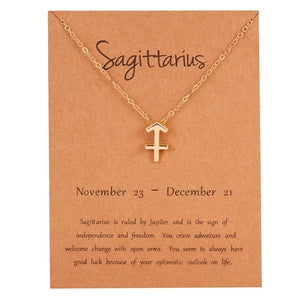 Sagittarius Necklace Gold or Silver