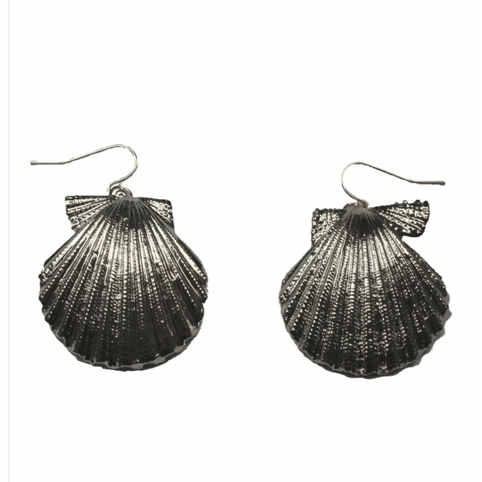 Seashell Earrings - Silver