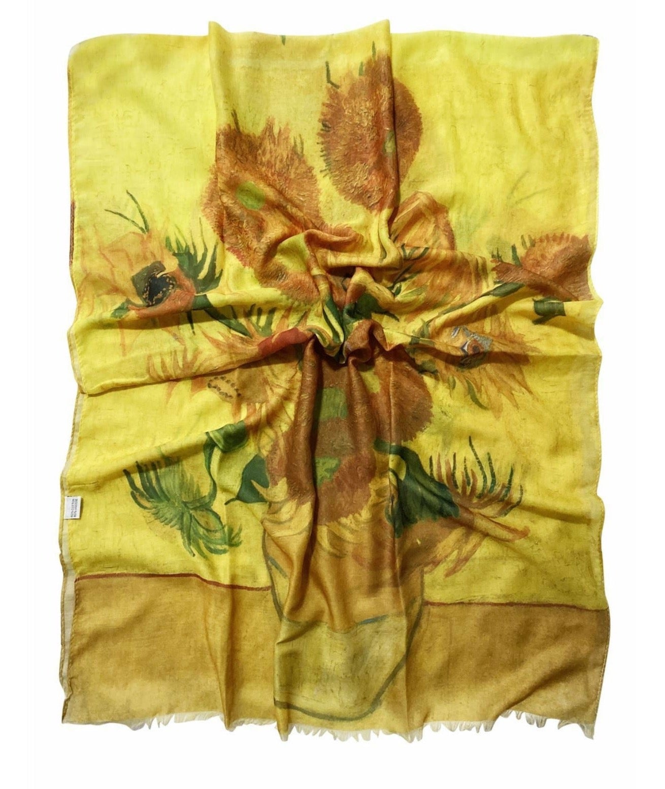 Van Gogh Twelve Sunflowers Print Scarf