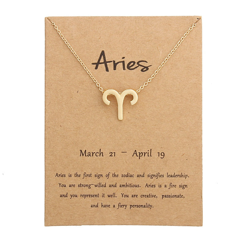 Aries Necklace Gold or Silver