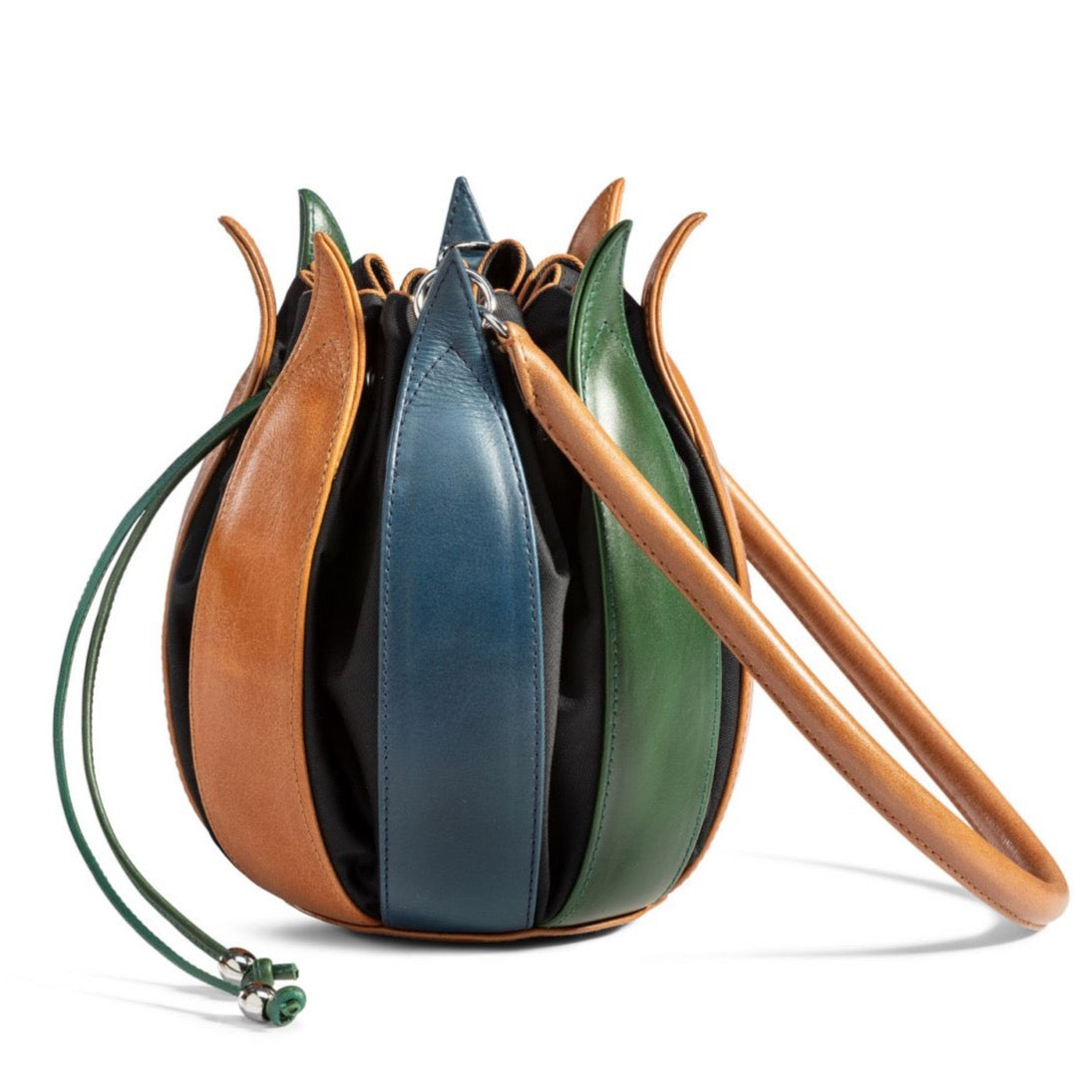 By-Lin Tulip Leather Bag - Multi Shine