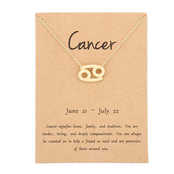Cancer Necklace Gold or Silver