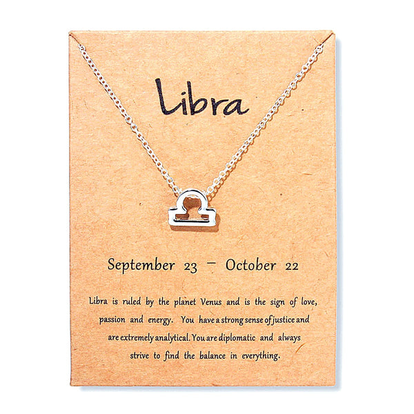 Libra Necklace Gold or Silver