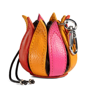 By-Lin Tulip Key ring - Pink/Yellow/Orange