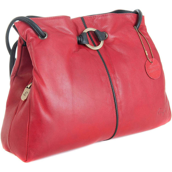 Othello Leather Bag - Red/Black