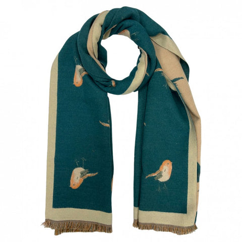 Robin Cashmere Blend Scarf - Teal